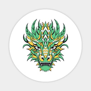 Head of green dragon Magnet